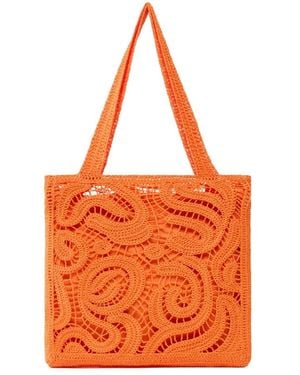 Pinko Tote Bags - Naranja