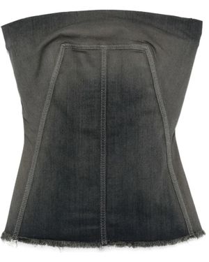 Rick Owens Sleeveless Tops - Nero