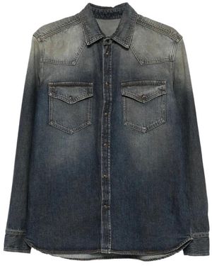 Nine:inthe:morning 9Fw26-Tb06 Dll94 Denimhemd - Grau