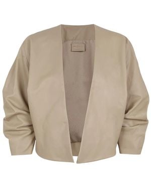 Cortana Leather Jackets - Natural