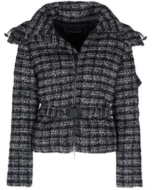 Armani Textured Tweed Jas - Zwart