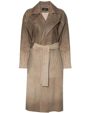 Arma Belted Coats - Bruin