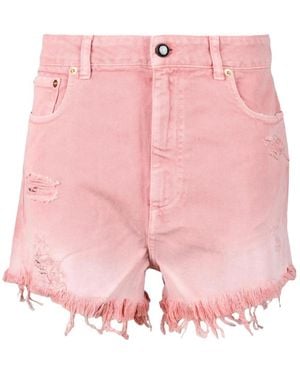 Semicouture Denim Shorts - Pink
