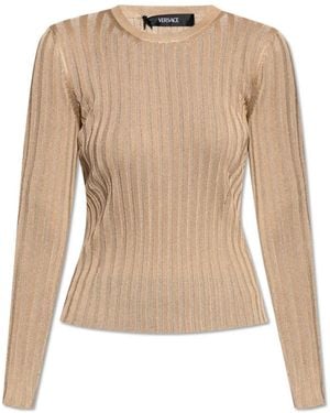 Versace Round-Neck Knitwear - Neutro