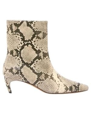 Marella Heeled Boots - White