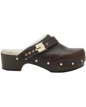 Scholl Clogs - Brown