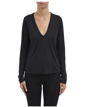 James Perse Long Sleeve Tops - Negro