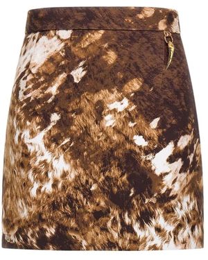 Roberto Cavalli Short Skirts - Brown