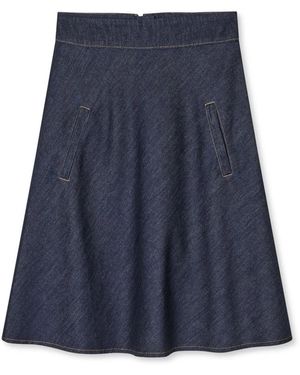 Mads Nørgaard Denim Skirts - Blue