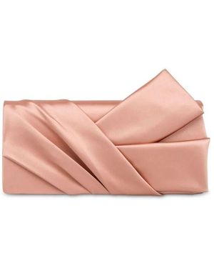 Alberta Ferretti Blush Satin Geometrische Tasche - Pink