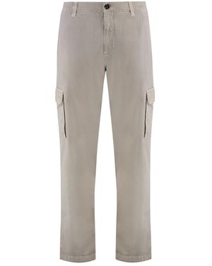 Moorer Straight Trousers - Grey