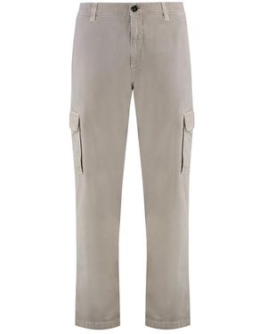 Moorer Straight Trousers - Grey