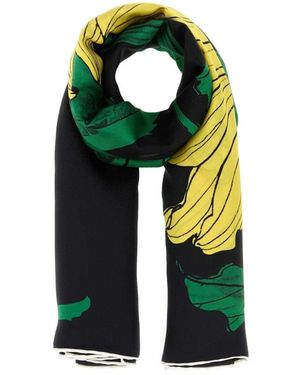 McQueen Silky Scarves - Verde