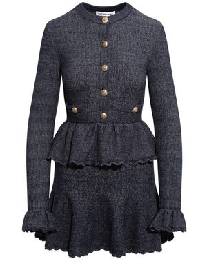 Self-Portrait Knitted Dresses - Blu