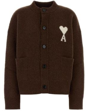 Ami Paris Cardigans - Marron