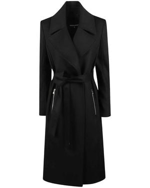 Patrizia Pepe Belted Coats - Negro