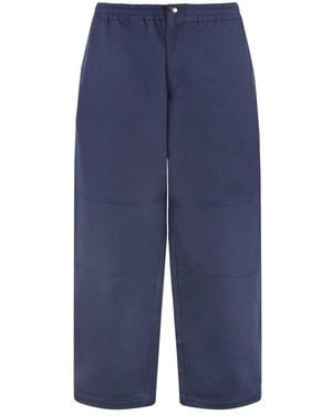 Moncler Wide Trousers - Bleu