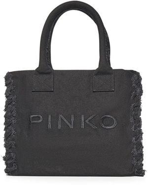 Pinko Tote Bags - Black