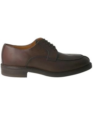 BERWICK  1707 Leren Veterlaarzen - Bruin