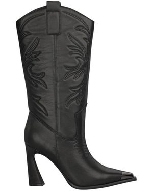 Alma En Pena. Cowboy & Biker Boots - Black