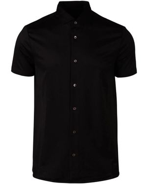 Emporio Armani Short Sleeve Shirts - Black