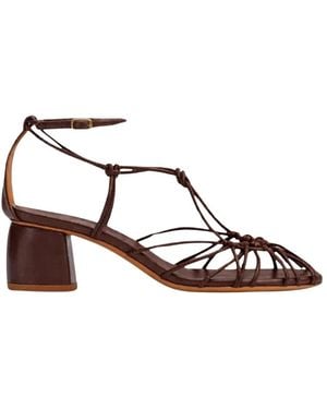 forte_forte High Heel Sandals - Brown