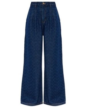 Munthe Wide Jeans - Blue
