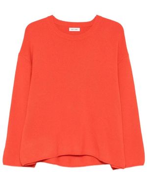 Soft Goat Trui Met Ronde Hals - Rood