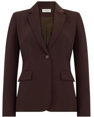 P.A.R.O.S.H. Single-Breasted Blazer - Bruin