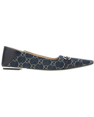 Gucci Vittoria Ballet Flat - Blauw