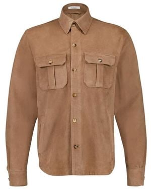 Boglioli Leather Jackets - Brown