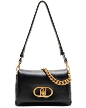 Liu Jo Elegante Schultertasche Mit Goldkette - Schwarz