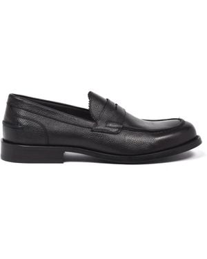 Baldinini Geflammtes Leder Loafer - Schwarz