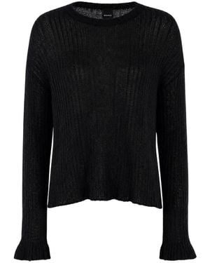Pinko Round-Neck Knitwear - Black