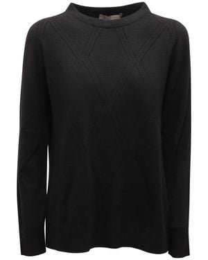 D.exterior Round-Neck Knitwear - Black