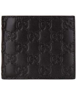 Gucci Ssima Bi-Fold Geldbörse - Schwarz