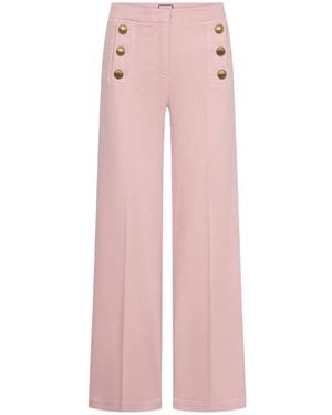 Seductive Broeken ,Roze ,Leer Bridget Wide Broeken