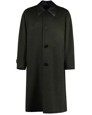 Fendi Single-Breasted Coats - Negro