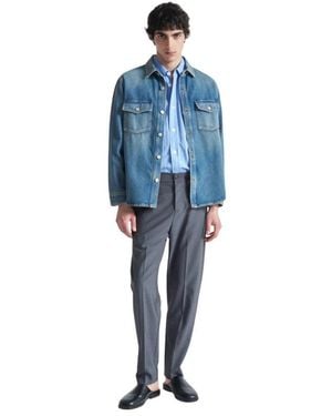 Grifoni Denim Shirts - Blu