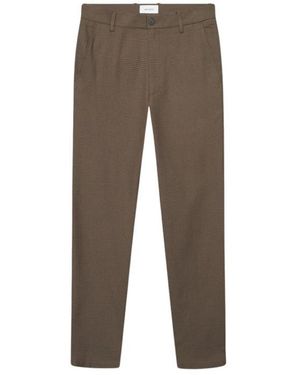 Les Deux Como Reg Houndstooth Suit Pants - Bruin