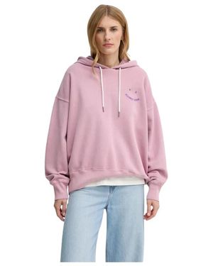 Paul Smith Logo Embroidered Cotton Hoodie - Rood