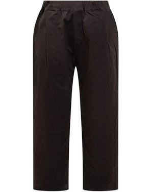 A PAPER KID Straight Trousers - Black