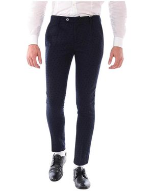 Daniele Alessandrini Slim-Fit Trousers - Blue