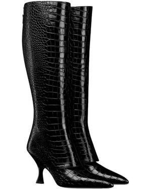 Dior Schoenen ,Zwart ,Leer Century Enkellaars Met Hak