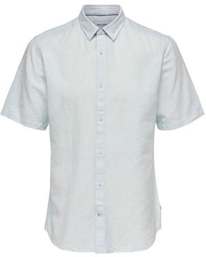 Only & Sons Short Sleeve Shirts - Blauw