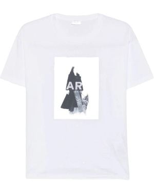 Liu Jo Bedrucktes Jersey-T-Shirt - Weiß