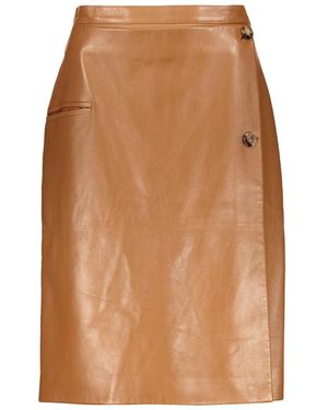 Burberry Leather Skirts - Brown