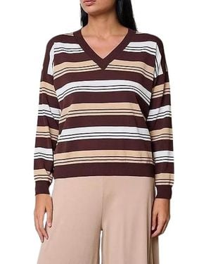 Kaos Truien & Vesten ,Veelkleurig ,V-Neck Truien - Rood