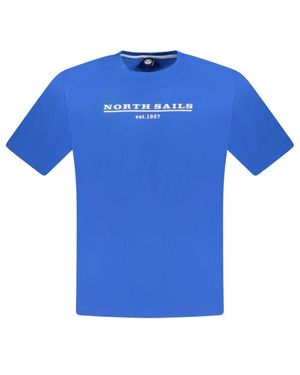 North Sails T-shirt in cotone blu | stile: nosa-33744