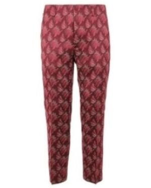 Dries Van Noten Slim-Fit Trousers - Red